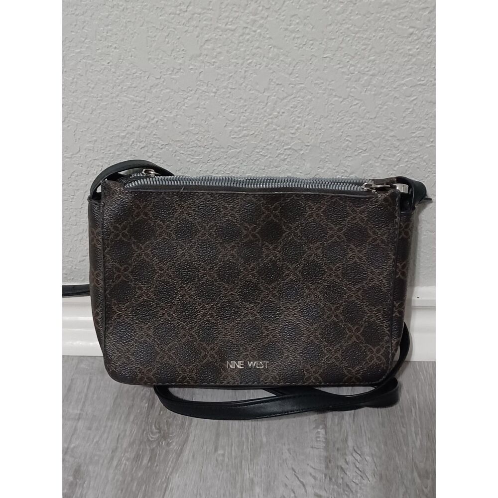 NINE WEST Two-Toned Brown Tote Bag & Crossbody Set - Picture 5 of 7